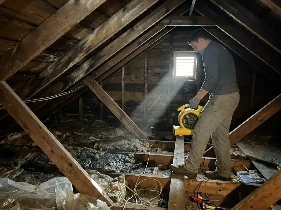 attic-water-damage-drying-proc-007 — frequently asked questions, Emergency Water Extraction & 24/7 Flood Response in Knightd…